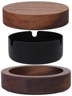 <a href="https://amzn.to/40RQgy6">Wooden Ashtray with Lids Cigarette Ash Holder Ash Tray for Patio Desktop Office Smokers Indoor or Outdoor Tabletop Home Office Décor (Wood+Black, M-Size)</a>